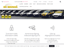 Tablet Screenshot of ec-sikring.dk